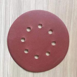 China Aluminium Oxide Abrasive Sand Paper 125mm Sanding Discs 40 Grit on sale
