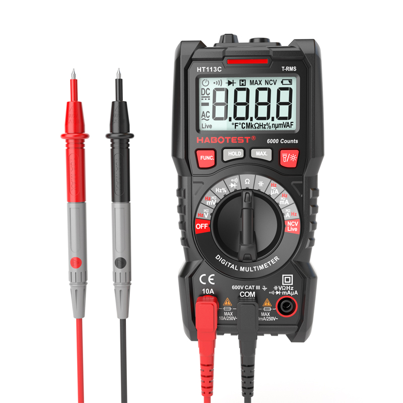 High Accuracy Automatic Digital Multimeter Capacitance With LCD Display