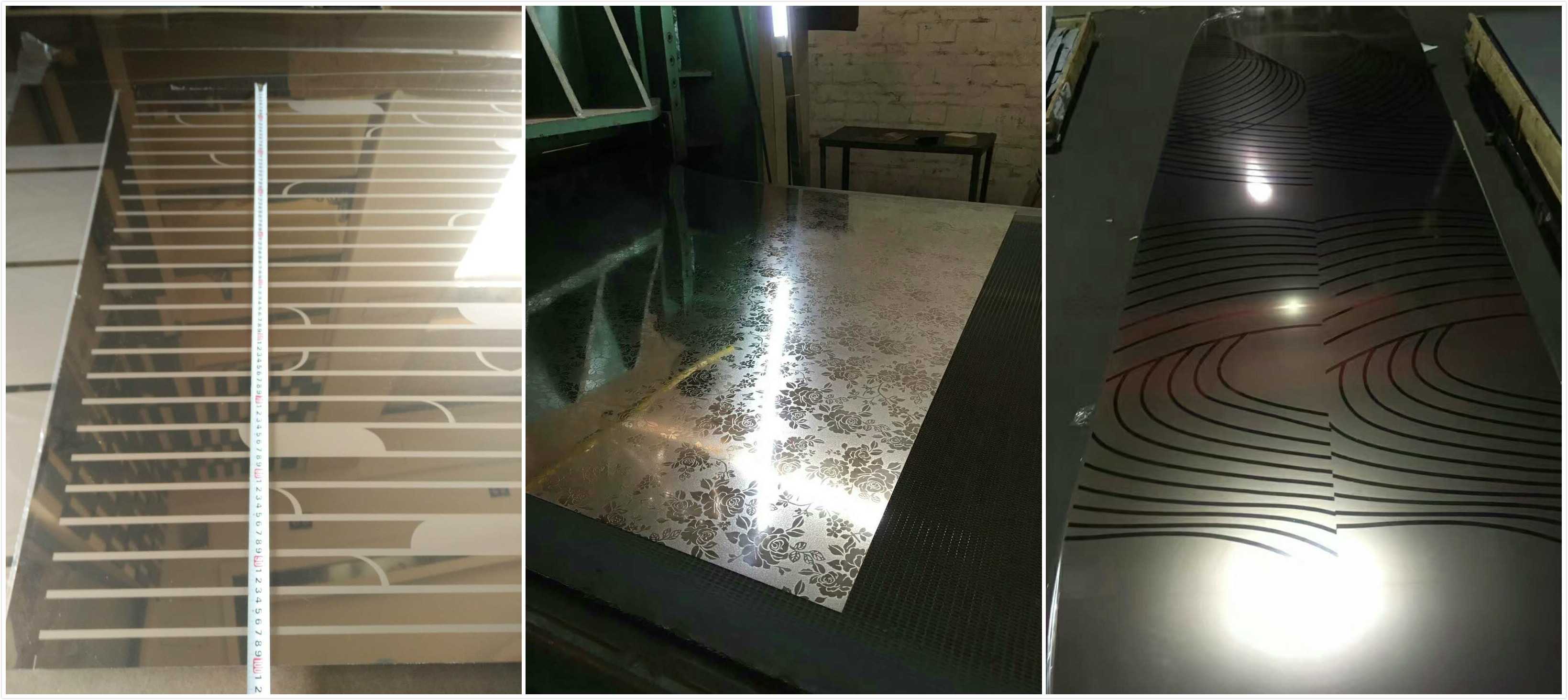 201 Grade Stainless Steel Surface Finish , Ss Finish Etching Design For Elevator