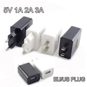 China 5V 1A 2A 3A USB Wall Chargers Fast Charge Travel Adapter EU / US Plug wholesale