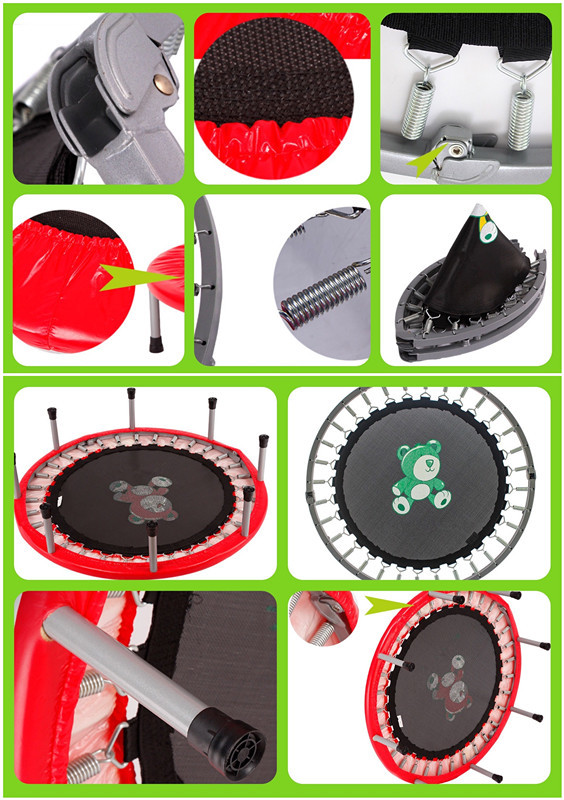Small Round Kids Trampoline for Exercise/Fitness Safety Outdoor Fitness Equipment Trampoline Made in China