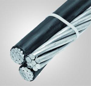China 6 Awg Triplex Overhead Service Drop Cable With Messenger Wire wholesale