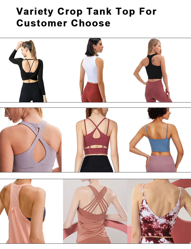 Solid Longline Medium Impact Sports Bra OEM Available Crossback Shockproof