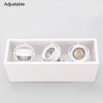 3xGU10 base white ceiling mounted contemporary spotlight housing&interior GU10