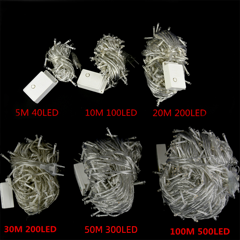 10M Twinkle Tree Luce Wedding Garland Waterproof Home Garden Party Holiday Decoration Outdoor LED Christmas Fairy String