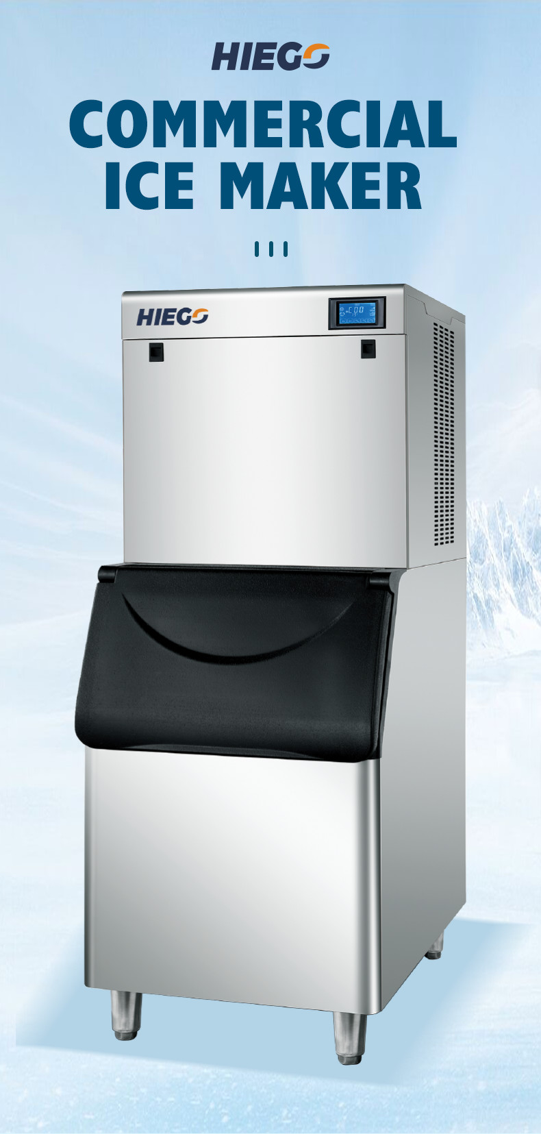 Air Cooling Automatic Ice Machine 500Kg Stainless Steel Commercial Ice Ball Maker