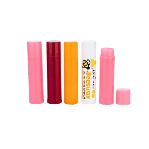 China 5g Plastic Lipstick Transparent Tube Packaging Vibrant Pink Lipstick Tube wholesale