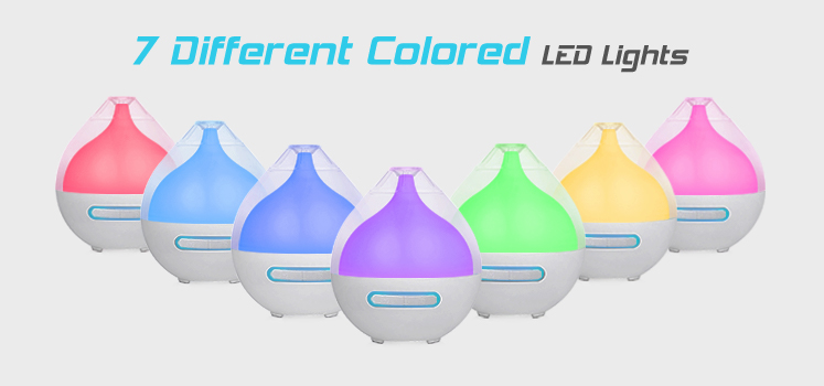 Room Cool Mist Electric Perfume Diffuser Ultrasonic PP Material