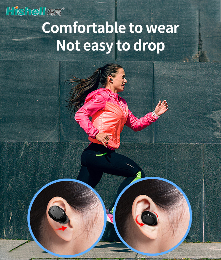 HiFi Wireless Invisible Bluetooth Earbuds 5.0 40mAh J4 Portable