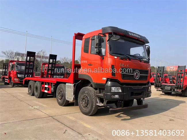 Dongfeng Vehicle Mounted Flat Bed Truck 20 Ton 8x4 Tow Truck Automatic Transmission Type