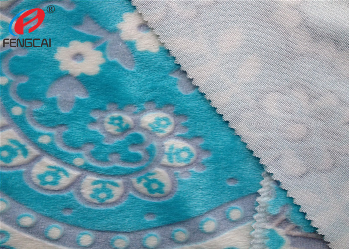 Lovely Animals Printed / Embossed Minky Plush Fabric , Baby Use Eco Friendly