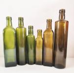 250ml/500ml Olive Oil Mason Jar Kitchen Bottle in Dark Glass Hot Stamping for