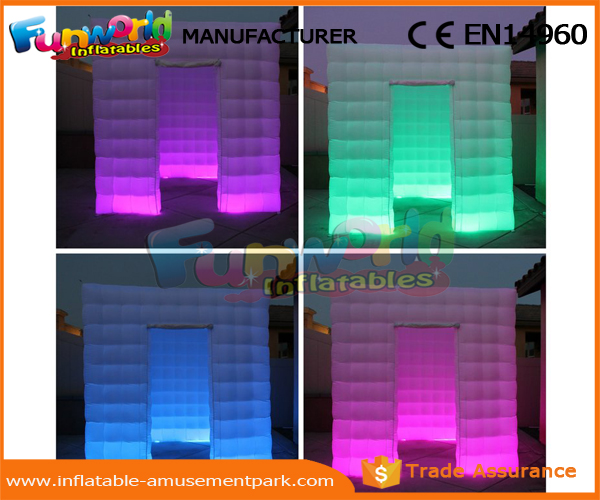 LED Inflatable Party Tent PVC Coated Nylon Enclosure Inflatable Photo Booth