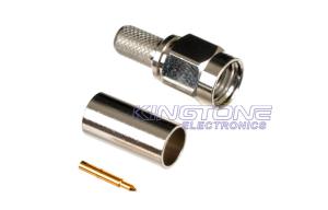 China Waverider Compatible Male Crimp for RG58 and 195-Series Cable wholesale