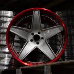 Deep Dish Lip Wheels 5 Spoke Aluminum Custom Forged Wheels 2 Pieces Forged Alloy