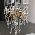 ZT-314 Saixin Gorgeous tall wedding 7 arms beaded crystal candelabras