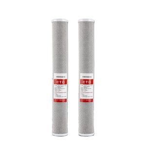 China 20in*2.5 Carbon Activated CTO Filter Cartridge for Household Water Filtration System wholesale