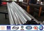 15 M Steel Transmission Poles With 1mm - 30mm Thickness , Certificate
