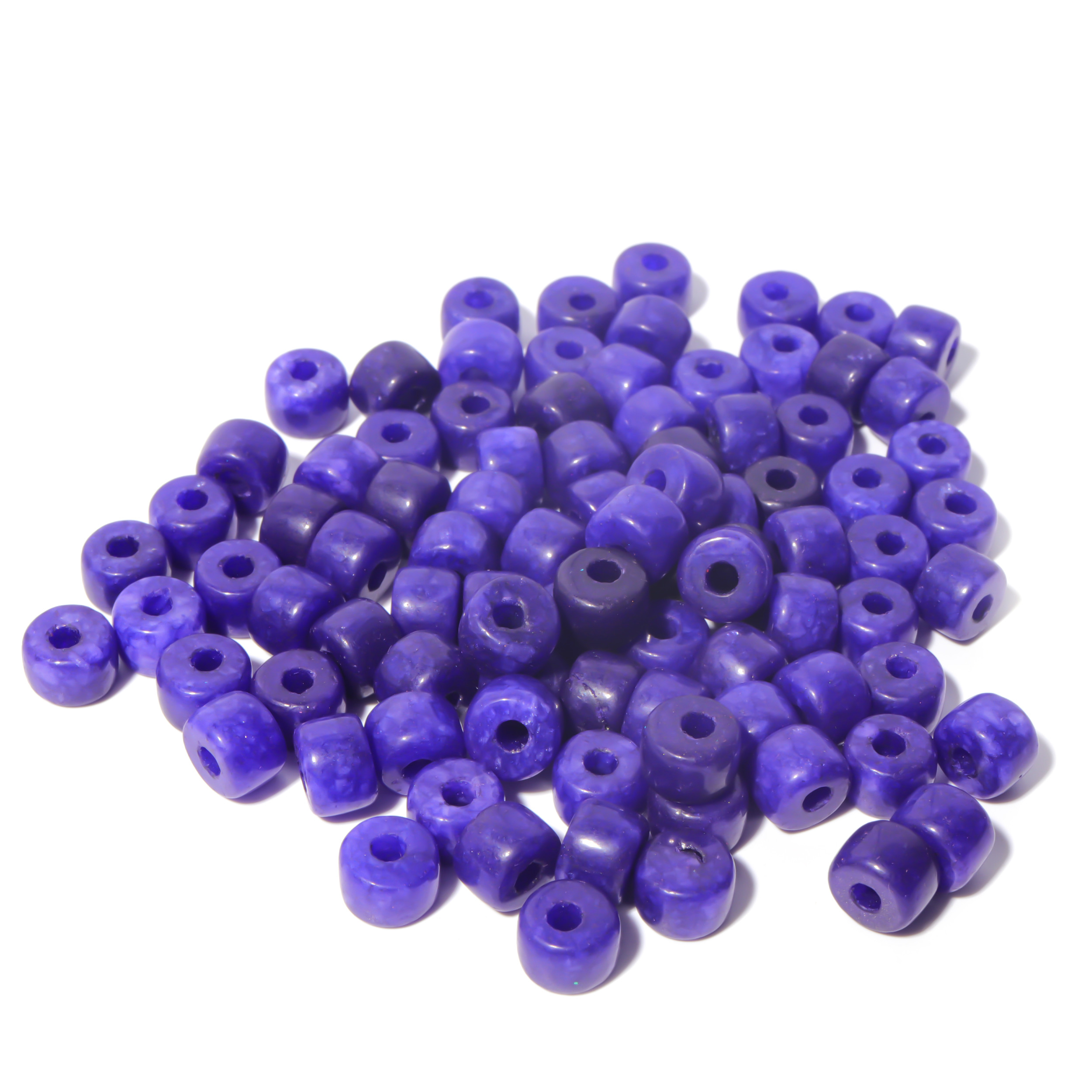 100 Colors Gemstone Forte Beads 6*8mm*2.0 Holes DIY Patterns With Rope