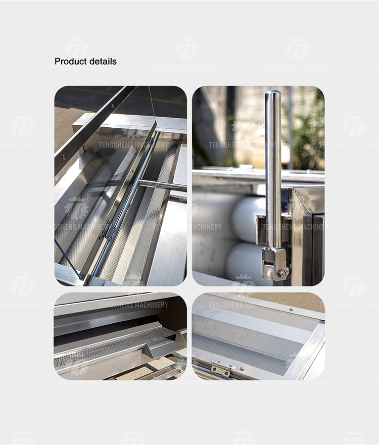 Large Medium And Small Brush potato Cleaning Machine Stainless Steel
