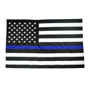 China 90x150cm Custom Polyester Flag National America Blue Line Flags wholesale