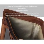 Short Wallet Rfid Genuine Crazy Horse Leather Wallet Leather Credit Card Holder