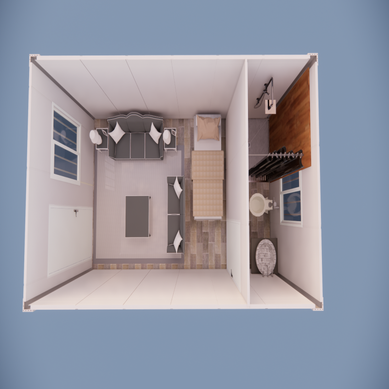 Steel Structure Frame Modular Container Prefab Houses Easy Assembly and Modern Design