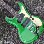 Custom Mosrite Style Electric Guitar with Tremolo in Green