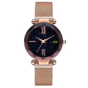 China 32mm Multi Color Alloy Case Fashion Ladies Fashion Wrist Watch with Magic Mesh Band wholesale