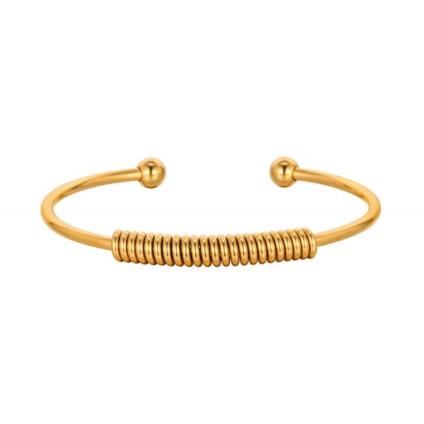 Gold Stainless Steel Cuff Bracelets For Women Mom Wife Valentine Mothers Day Gift