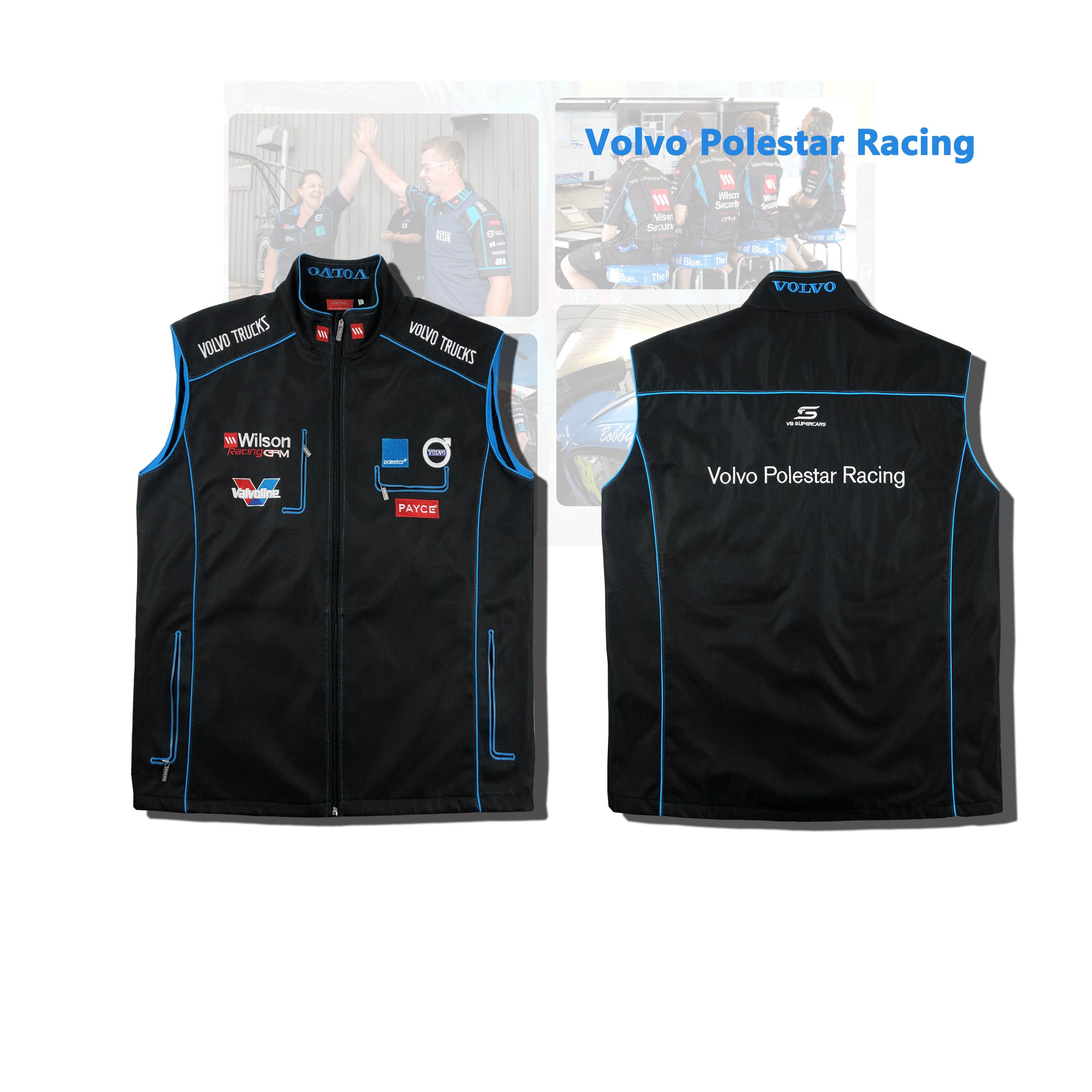 Own Design Softshell Elastane Team Vest for Racing and Motorcycling For Racing Events