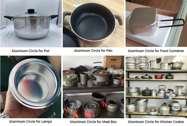 1050 1060 1100 3003 HO Aluminum Circle Round For Cookwares Kitchen Utensils And Lights
