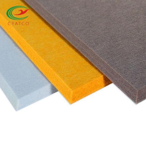 Odorless Stable Acoustic Fiber Board , Multicolor Polyester Fiber Sound