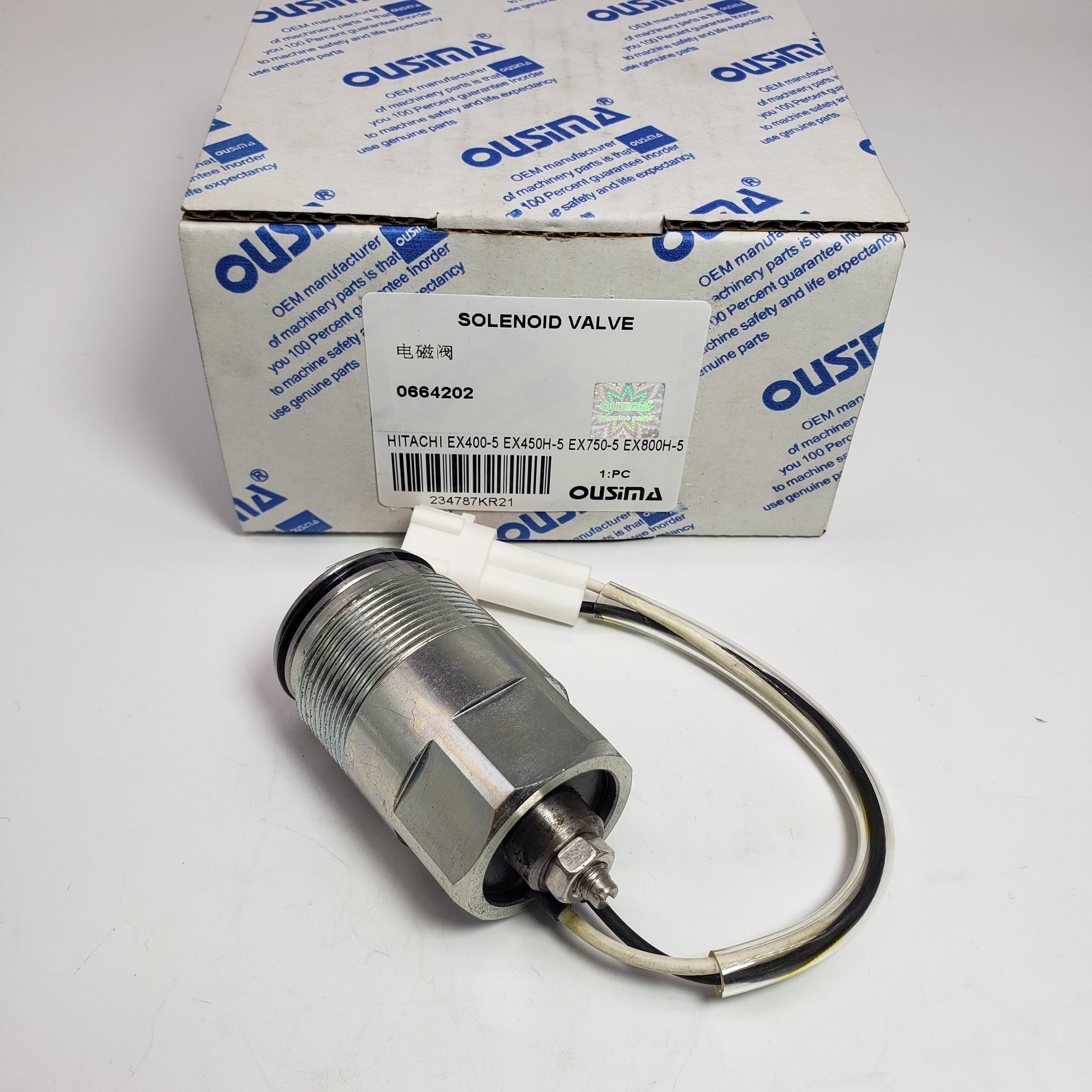 Solenoid Valve 0664202 For HITACHI EX400-3 EX400-3C EX400-5 EX450H-5 EX750-5 EX800H-5