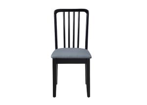 China Rubber Wood Sponge Brown Black Dining Chairs Upholstered wholesale