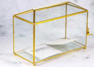 China Wedding glass card box collection artifact open lid letter induction box desktop glass ornaments Yiwu wholesale wholesale