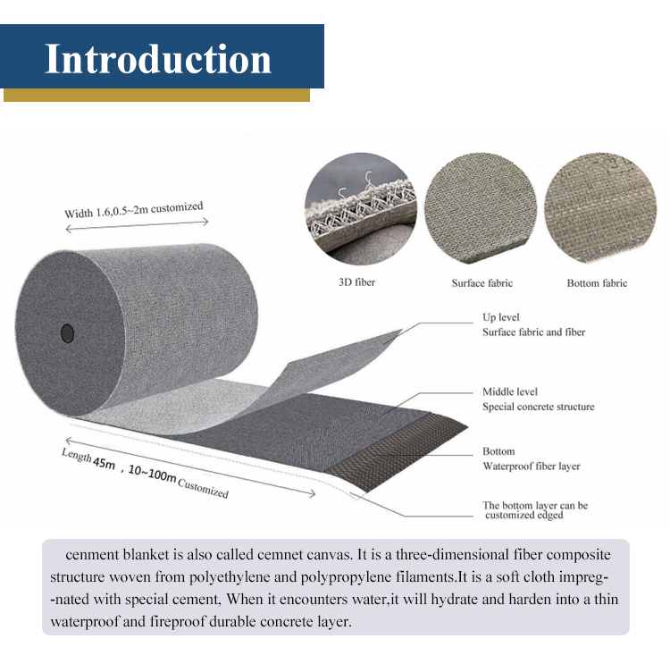 Tenglu Cement Canvas High Flexural Strength for Uneven Base and Soft Foundation Needs