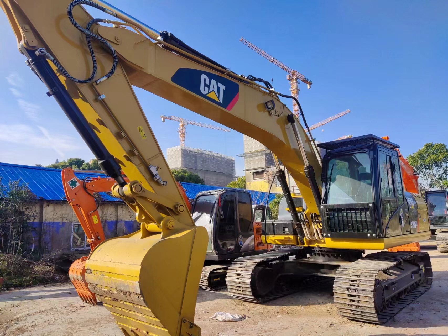 20 ton used excavator used cat 320d /high power engine second hand excavator cat 320d on sale