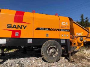 China HBT6013 Sany Used Trailer Mounted Concrete Pump 90KW S Valve Type wholesale