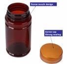 Screw Cap Empty Medicine Bottles 150cc 200cc Clear Pill Bottles