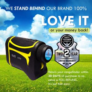 China Black Yellow 6X25mm Golf Laser Rangefinder Outdoors Golf Rangefinder With Slope wholesale