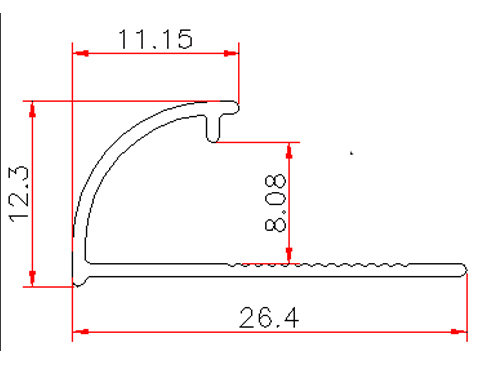 curved bathroom tile edge trim