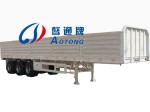 3 * 13ton Capacity Side Wall Flatbed Truck Semi Trailer 40T 3 Axles Cargo