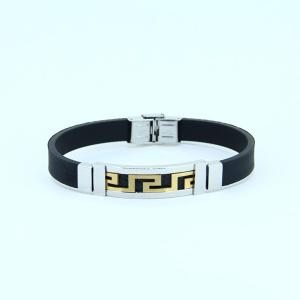 China Factory Direct Stainless Steel High Quality Silicone Bracelet Bangle LBI65 wholesale