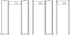 China 6 Zone Walk Through Metal Detector With Temperature Measure wholesale