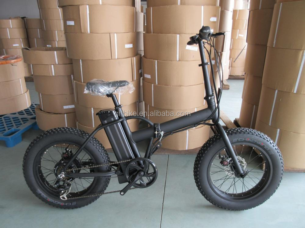 10.5 AH Battery Capacity 500W Folding Fat Tire Foldable Electric Bike E Bike Bicycle