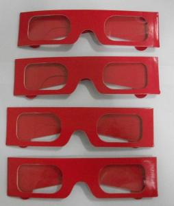 China Paper Stereoscopic 3d Glasses For Watch 3D Games , 405x38mm Size wholesale