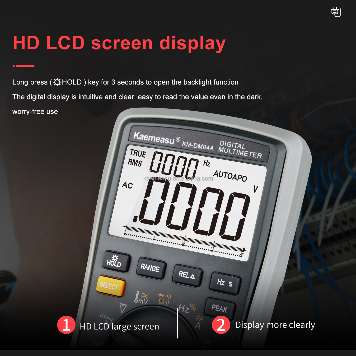 04A New upgrade Anti burn 20000 Counts Bar Graph Display High Accuracy Electric Digital Multimeters