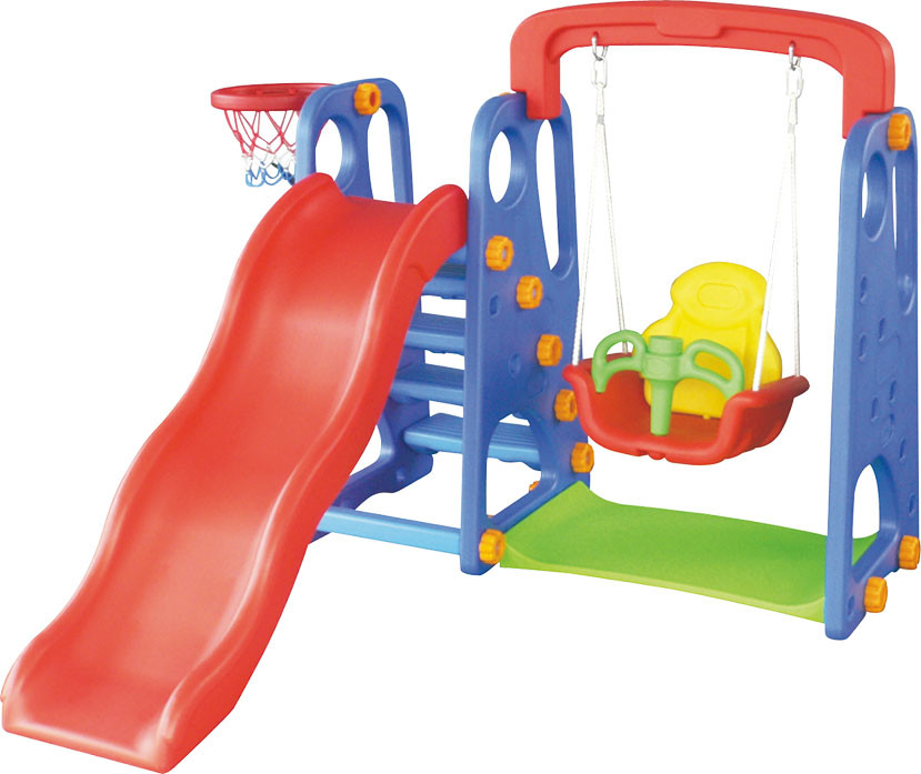 plastic outdoor play house small children slide play set for toddler to play