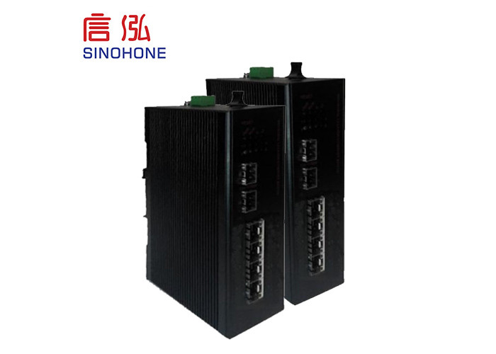 POE Ethernet 2 Port 100/1000M SFP And 4 10/100/1000M RJ45 Port Industrial Switch